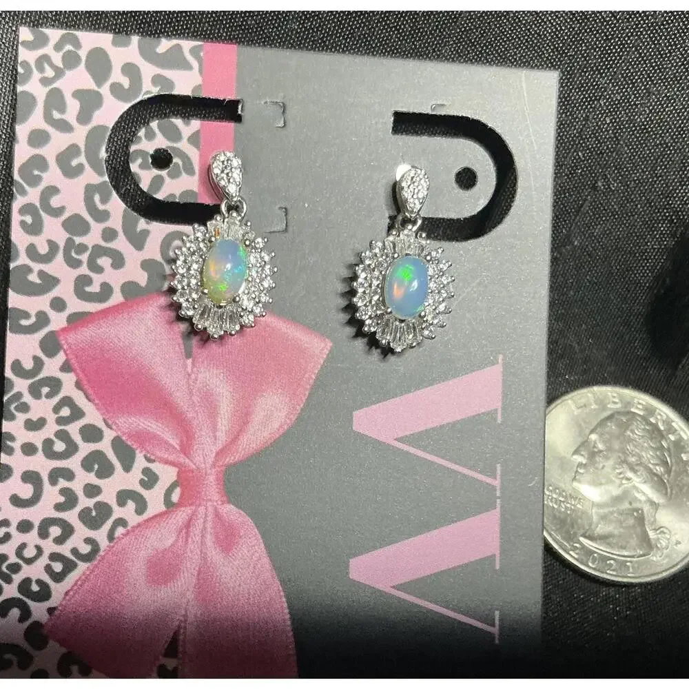 : Open Opal Statement Earrings